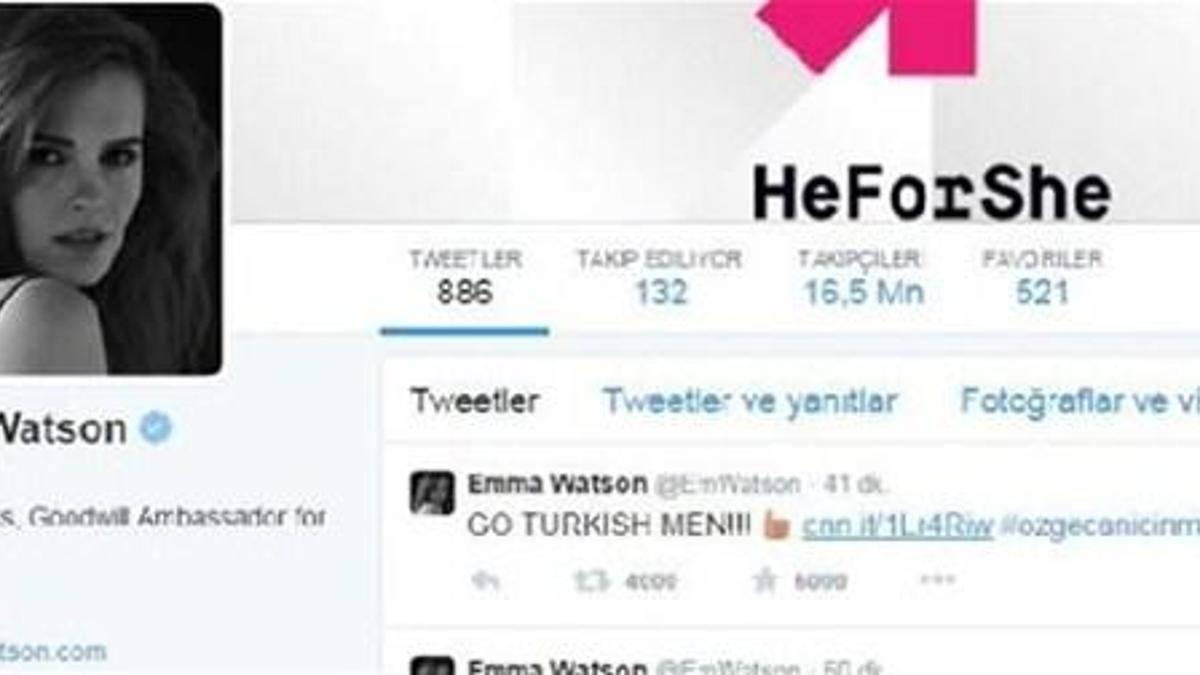 Emma Watson'dan Türk erkeklerine destek