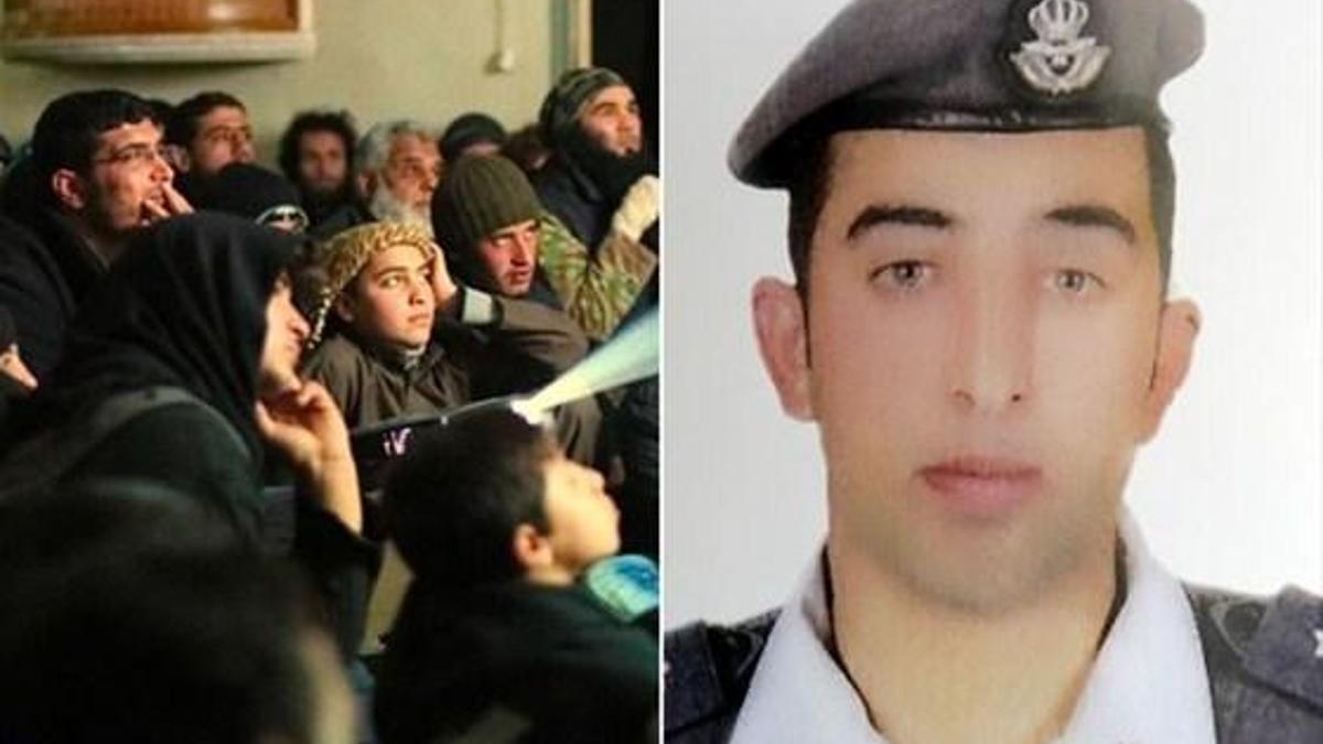 IŞİD Ürdünlü pilotun yanmasını izletiyor