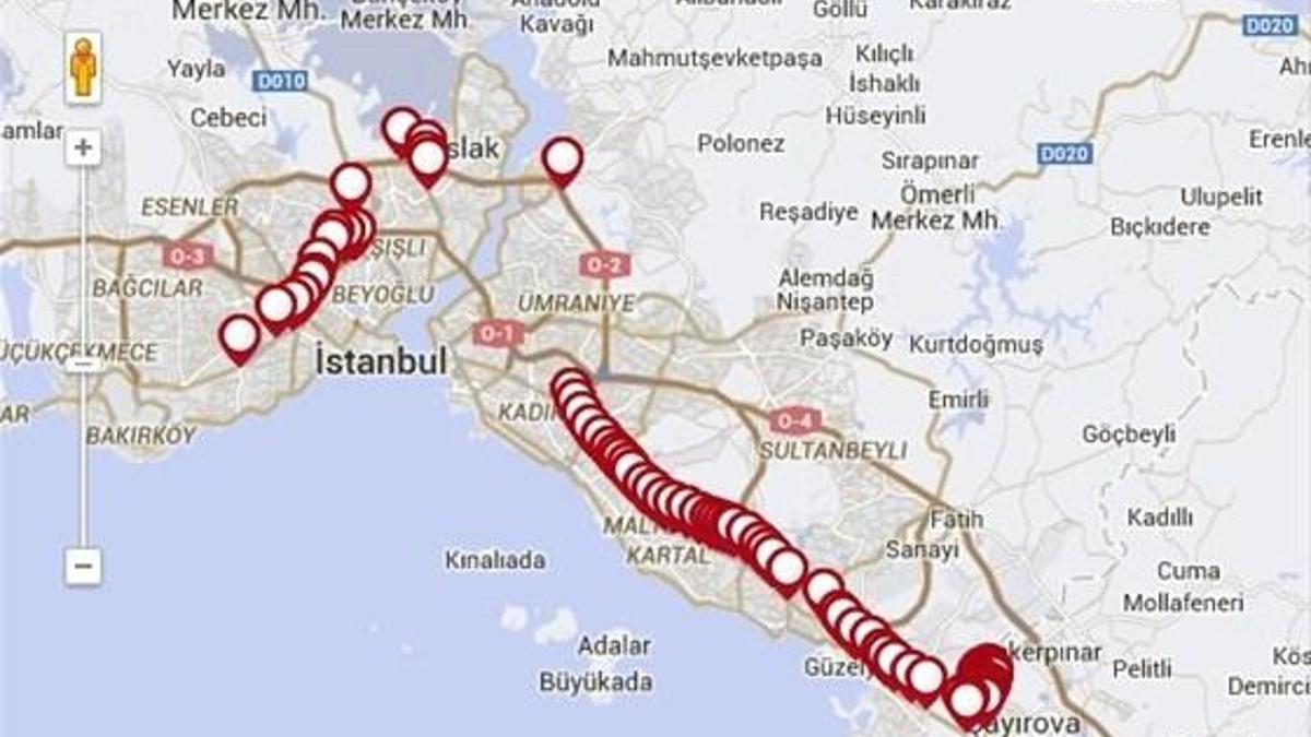 500T'nin güzergahı değişti!