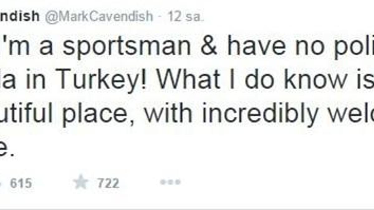 Mark Cavendish'ten açıklama geldi