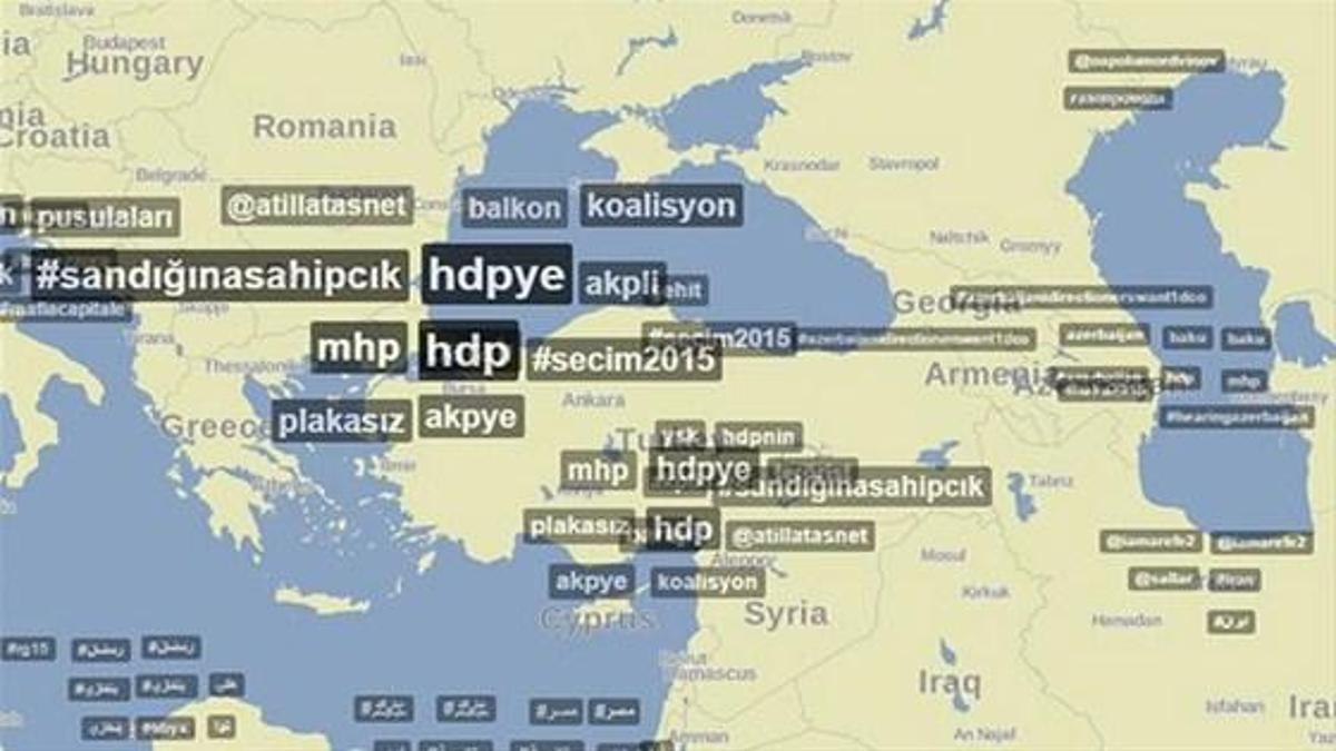 Twitter'da #Secim2015 hashtag'i 'Dünya Gündem'i oldu!