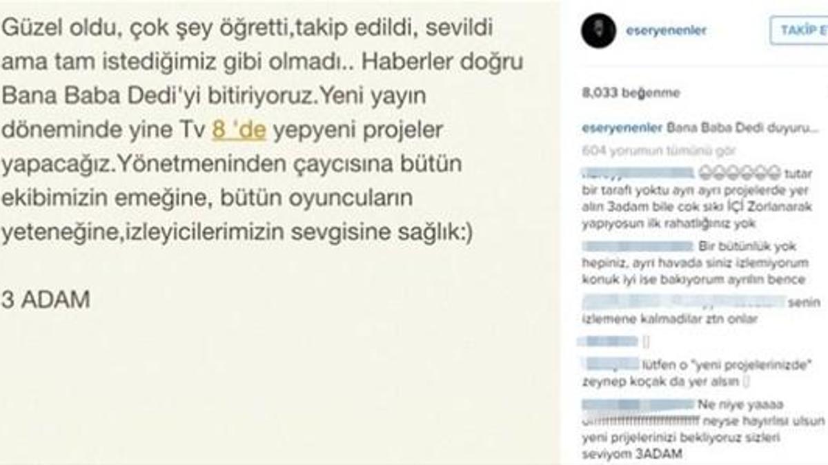 Sevilen dizi ekranlara veda ediyor!
