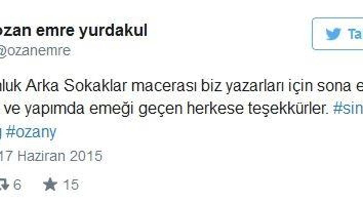 Arka Sokaklar'da kriz çıktı