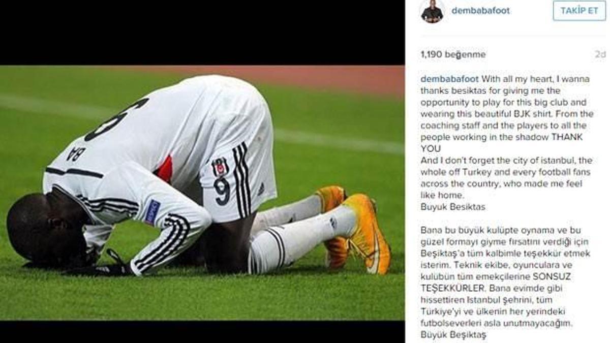 Ba'dan veda mesajı: "Sonsuz teşekkürler"
