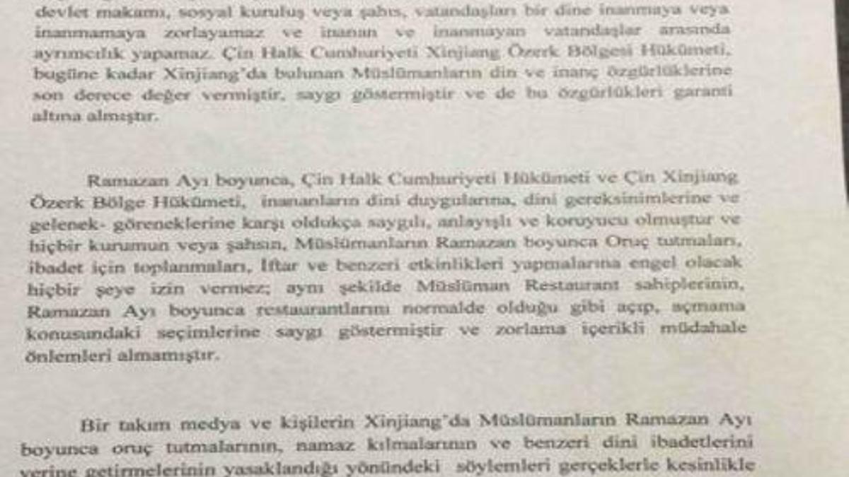 Çinli devlet şirketi oruç haberleri için Türkiye'yi tehdit etti