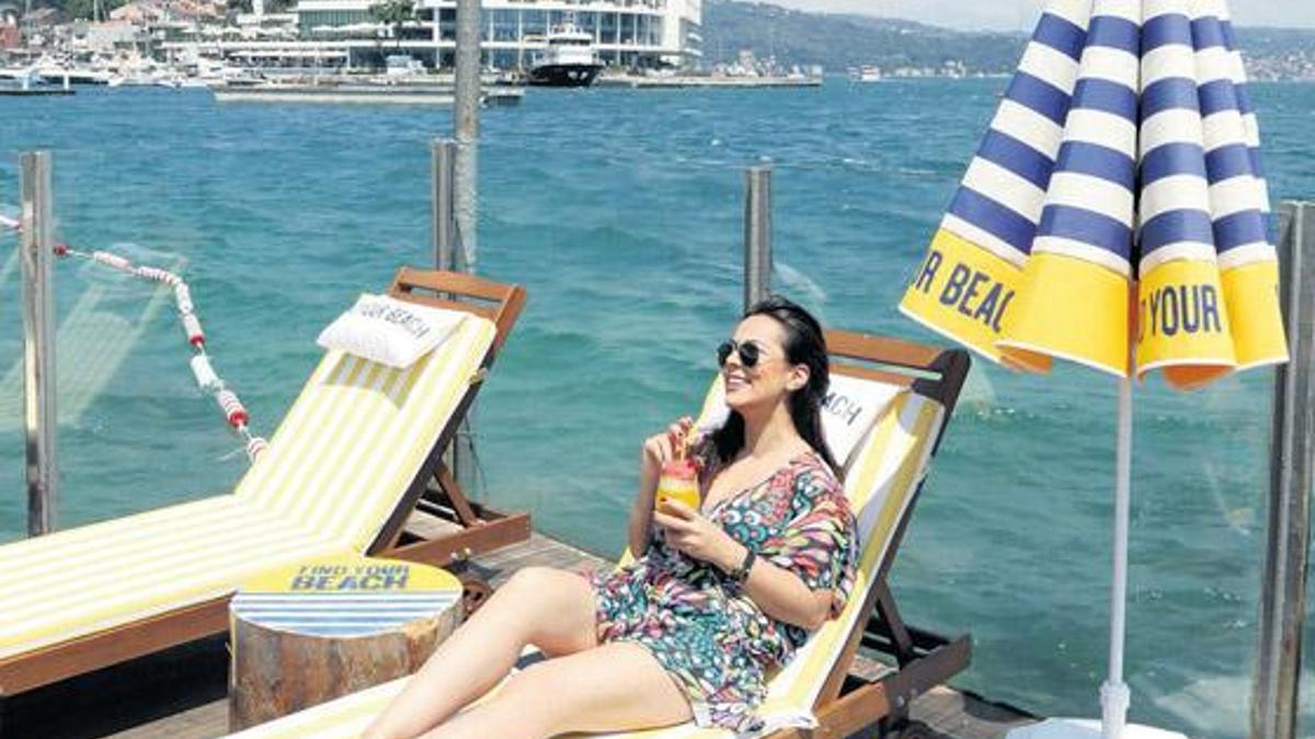 Boğaz'ın beachleri Bodrum'u aratmıyor!