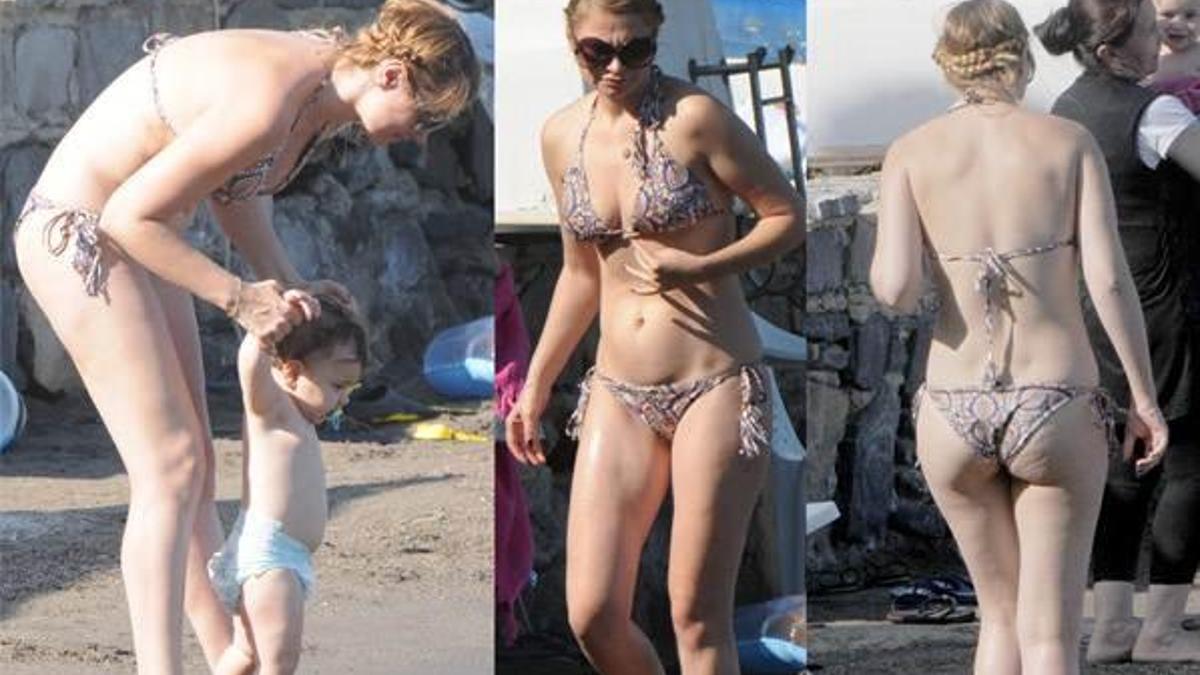 Plajların en fit annesi!