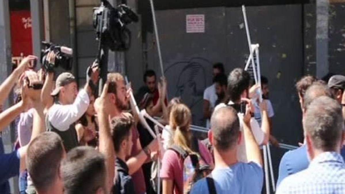 HDP'lilerle polis arasında gerginlik!