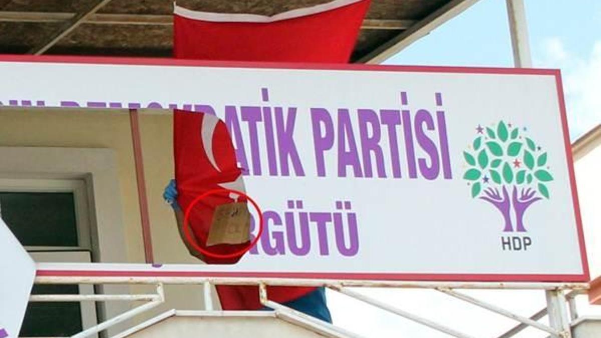 Kemer'de HDP binasına saldırı