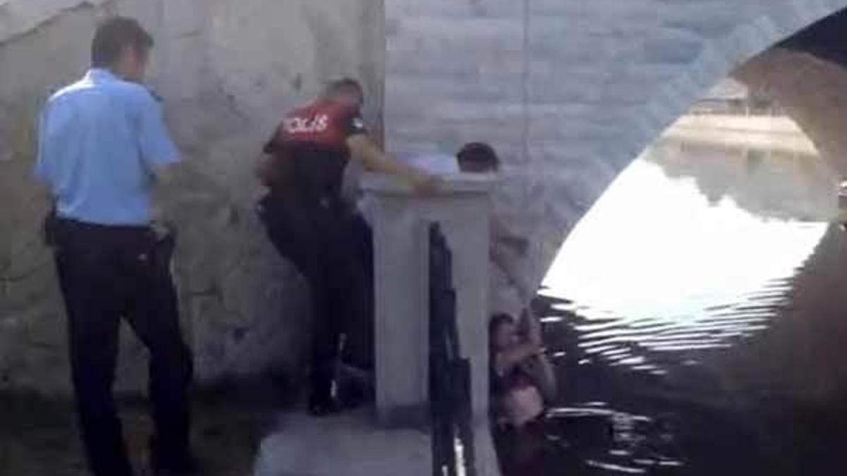 Polis son anda kurtardı