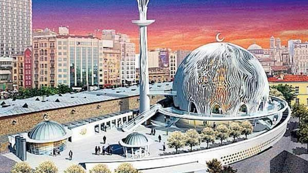 Taksim’e cami yolu açıldı