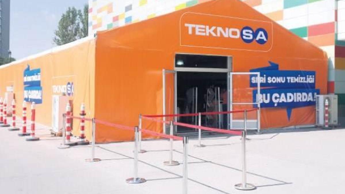 Teknolojiyi çadırda %70 indirimli satacak!