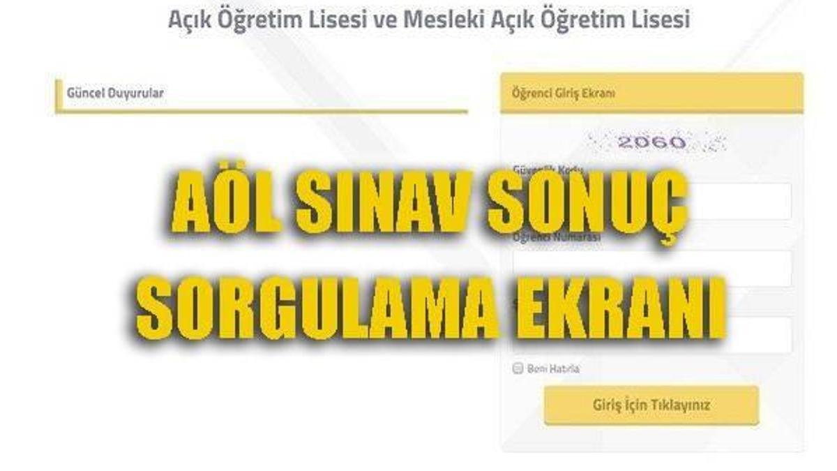 AÖL sınav sonuçları açıklandı - Tıkla Öğren
