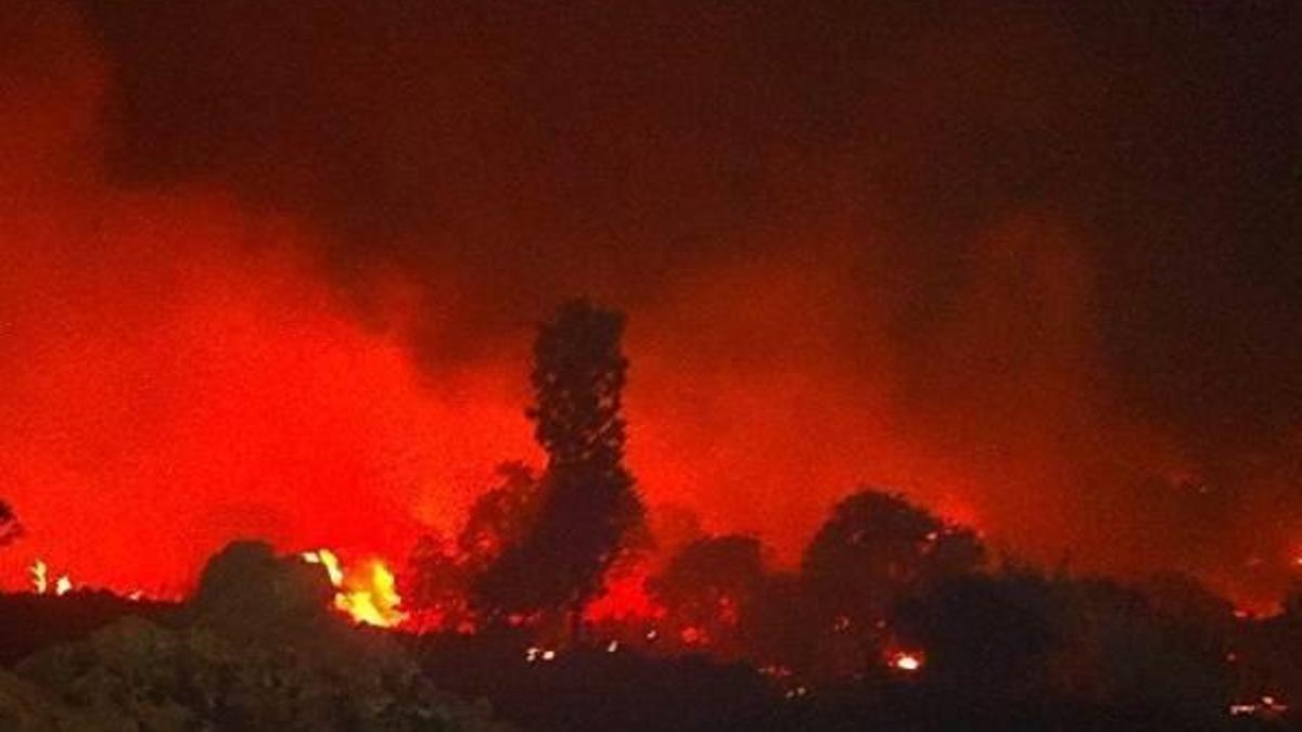 Bagok Dağı'ndaki yangın büyüyor