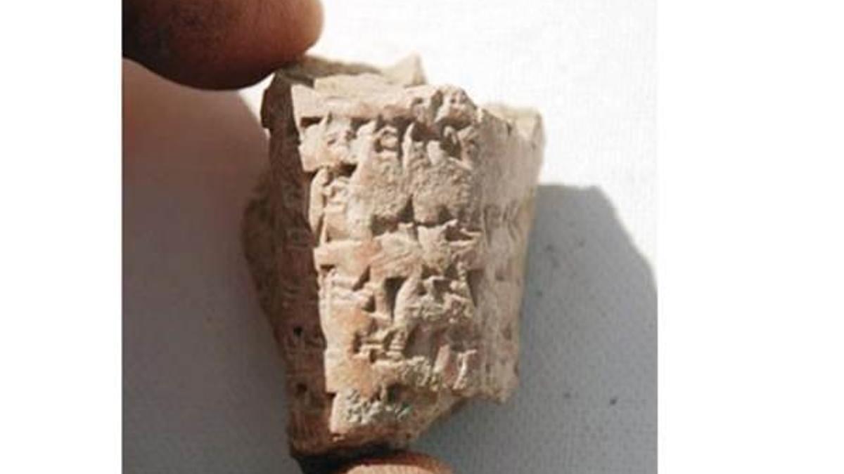 Yozgat'ta 4 bin yılık çivi yazılı tablet bulundu