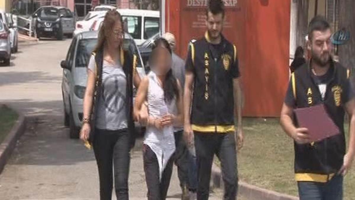 2 aylık hamile kadın 2 çocukla hırsızlık yaptı!
