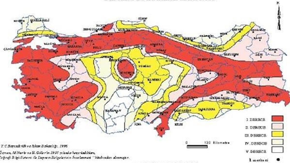 19 yıllık haritaya göre bina yapılıyor
