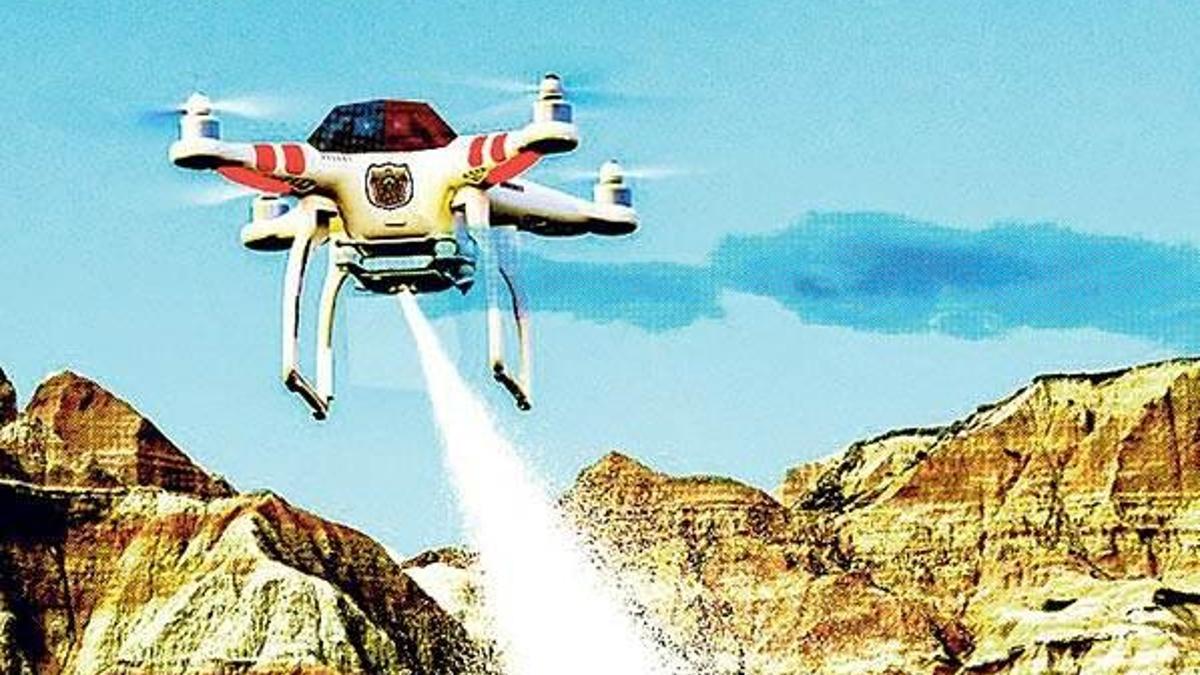Biber gazı sıkan polis İHA’sına izin
