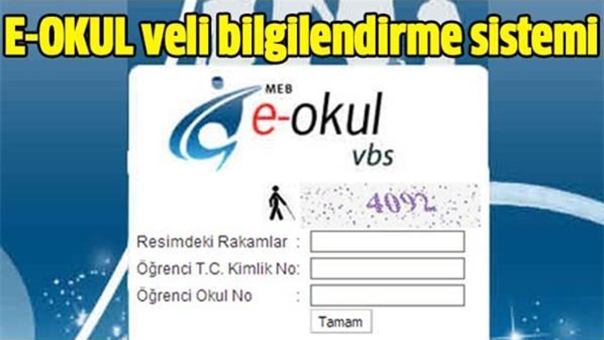 E Okul Veli Ve Öğrenci Giriş İşlemleri