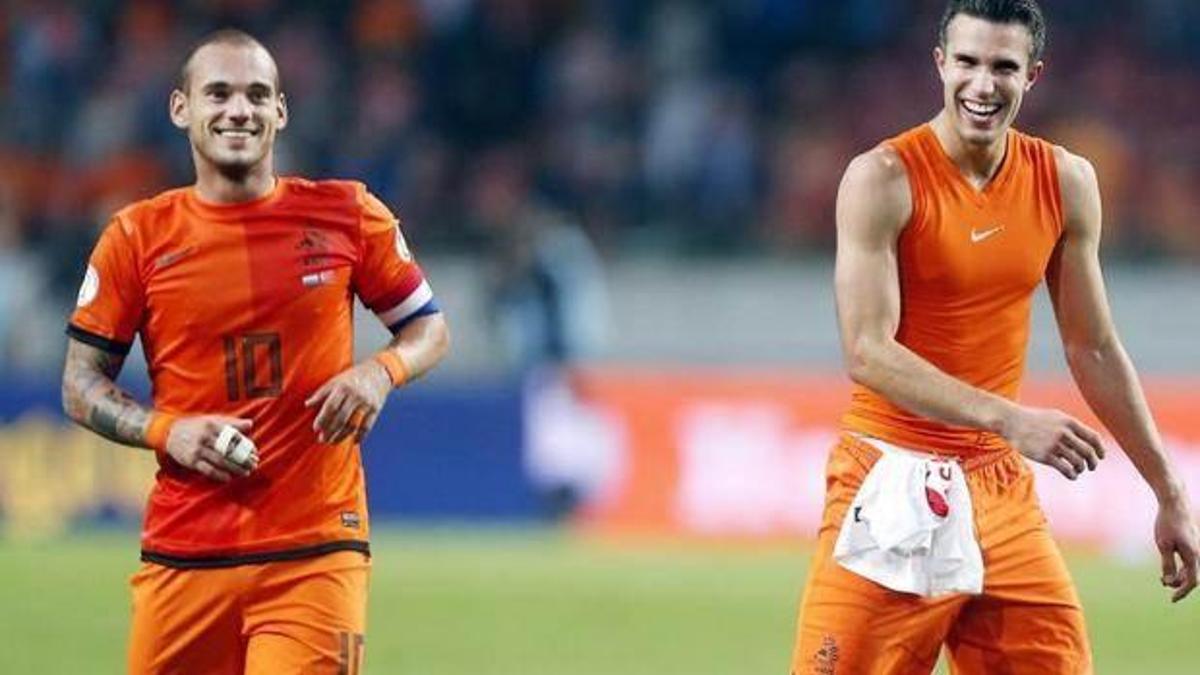 Sneijder'le van Persie kadroda