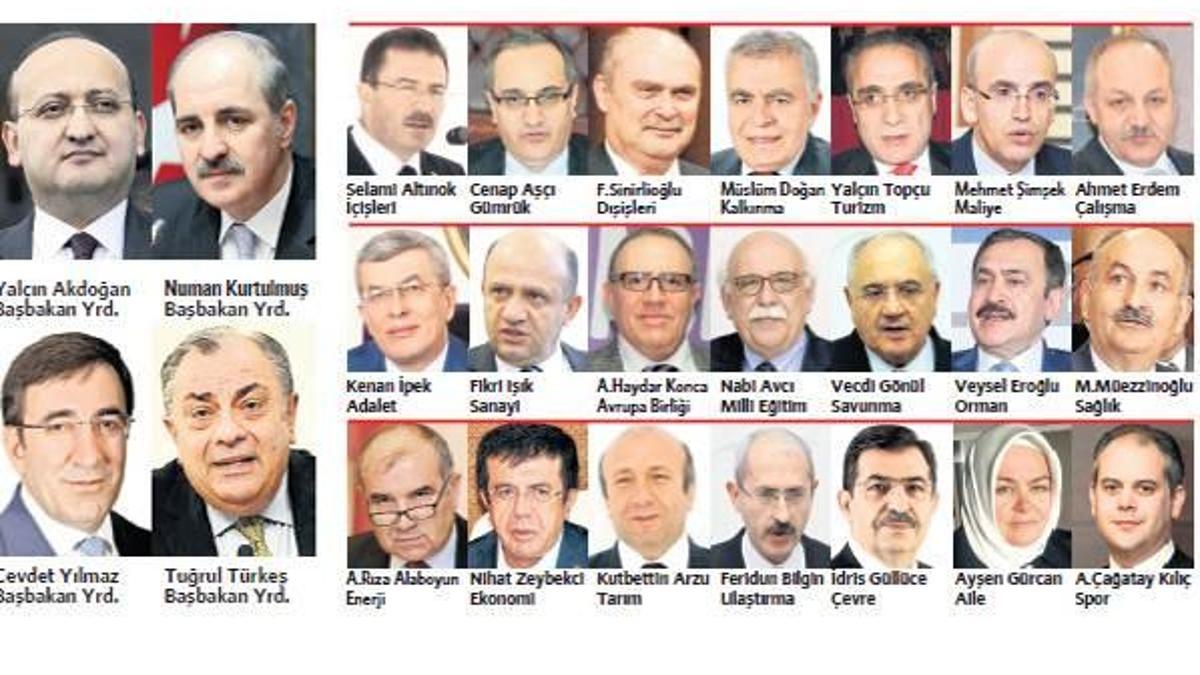 Yeni kabinede üç sürpriz isim!