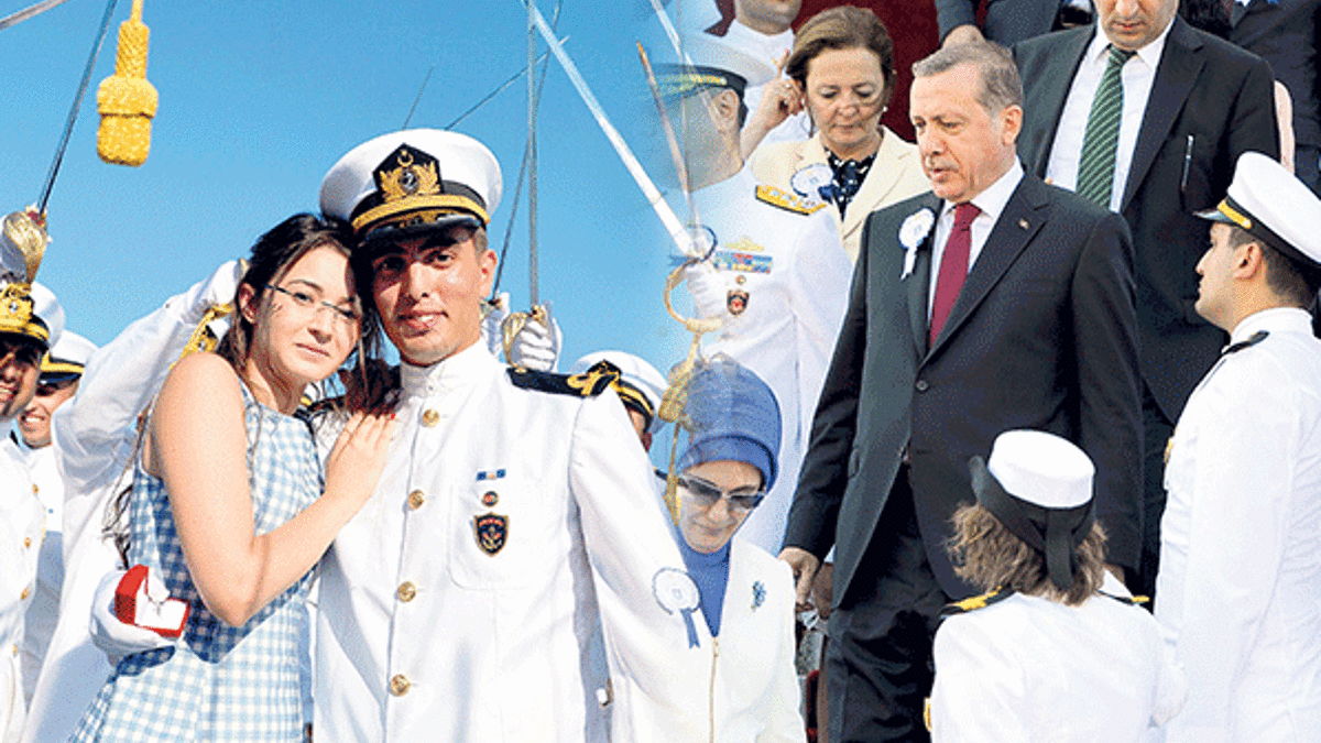 Denizcilerin diploma heyecanı