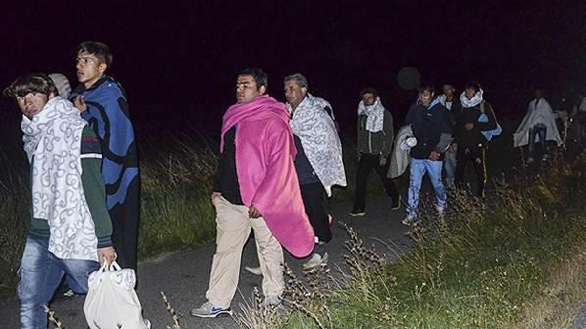 Sığınmacılar Danimarka'ya giriş yaptı