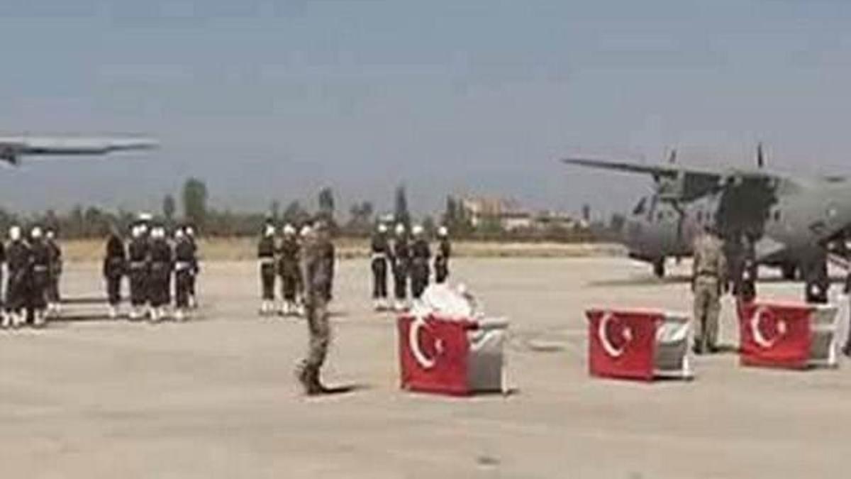 Şehit cenazeleri Van'a getirildi!