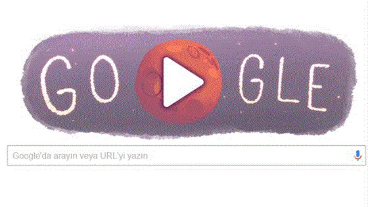 Google Mars'a özel doodle hazırladı!