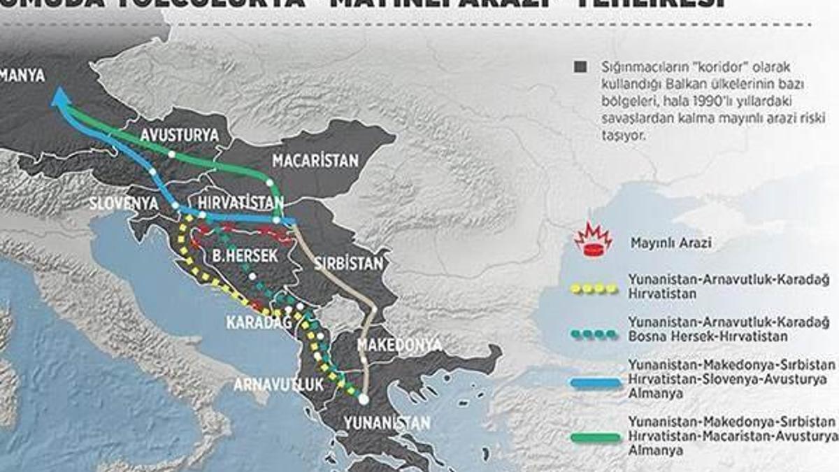 Göçmenlerin yeni sorunu mayınlı araziler