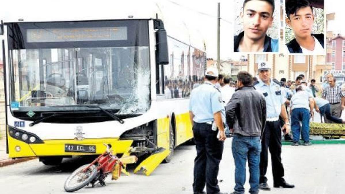 Mustafa ile İbrahim’i belediye otobüsü ezdi