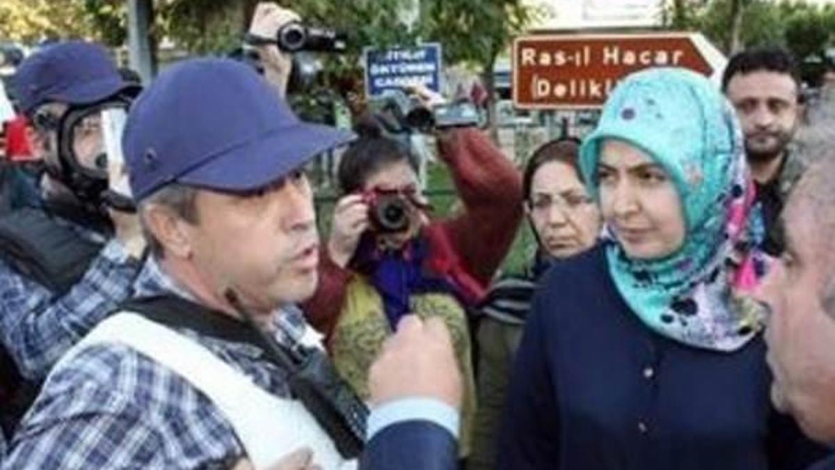 HDP'li vekil megafonla dağılın uyarısı yaptı!