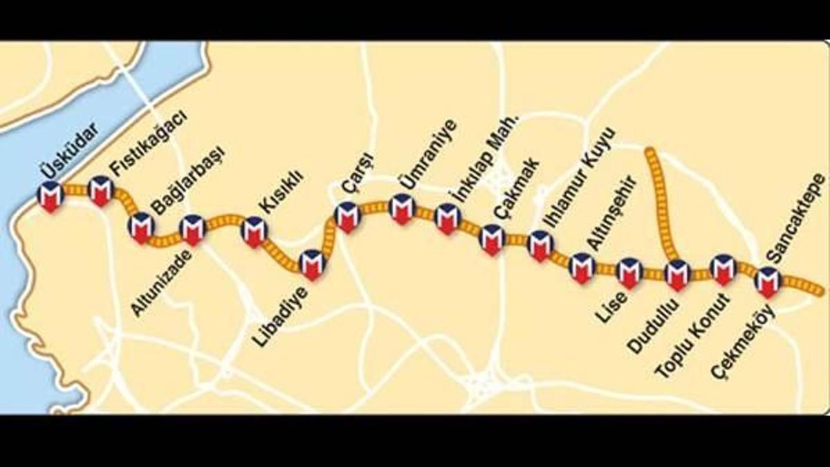 Üsküdar-Çekmeköy-Ümraniye metrosu eylülde açılacak