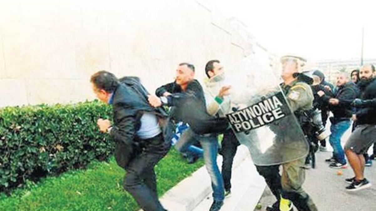 Dayaktan kaçıp meclise sığındı