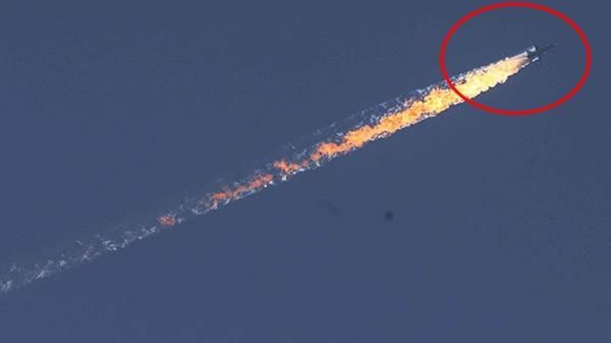 Suriye sınırında uçak düştü!
