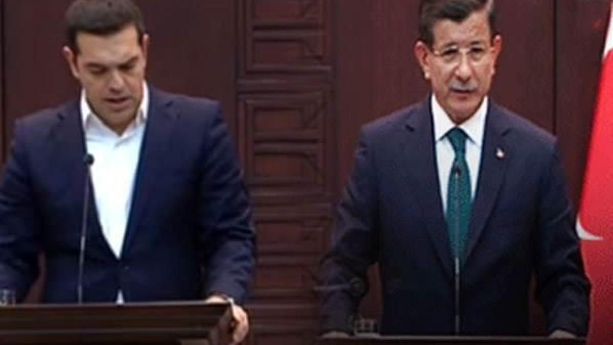 Çipras yarın Davutoğlu ile bir araya gelecek