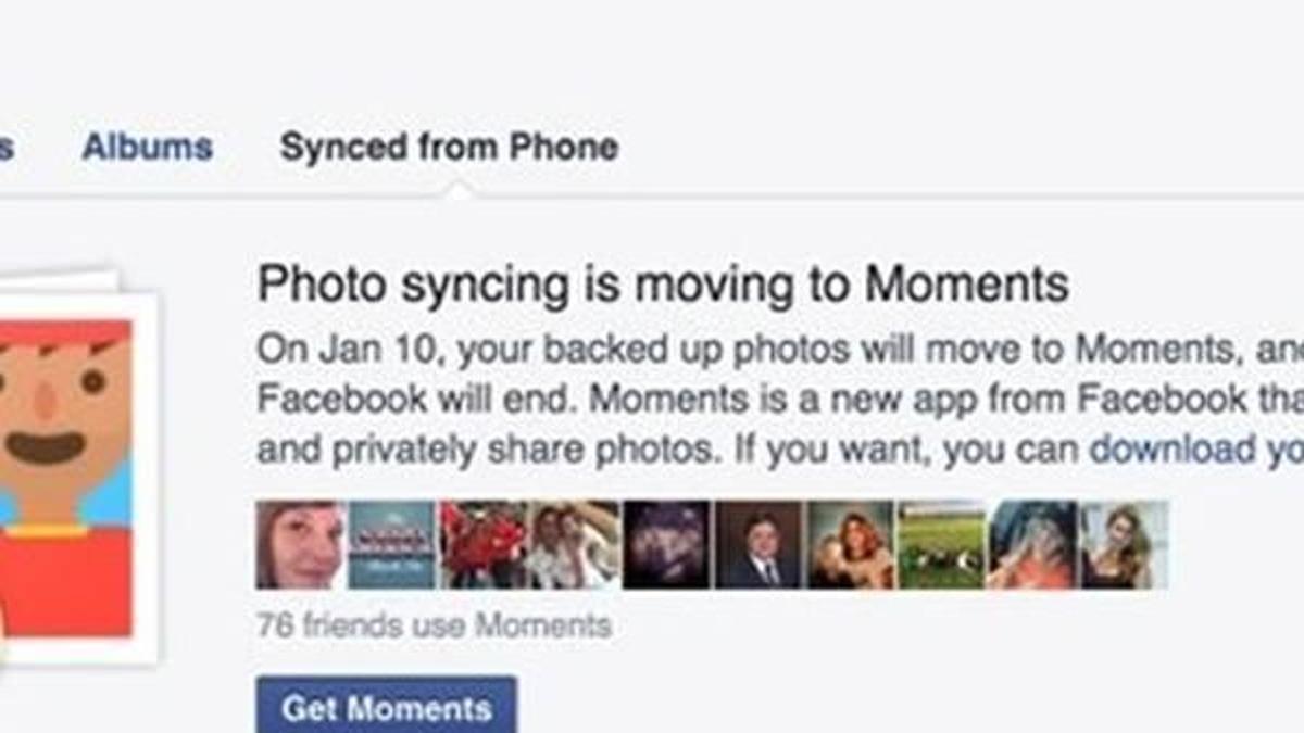 Facebook, kullanıcılarına Moments’i zorunlu kılıyor