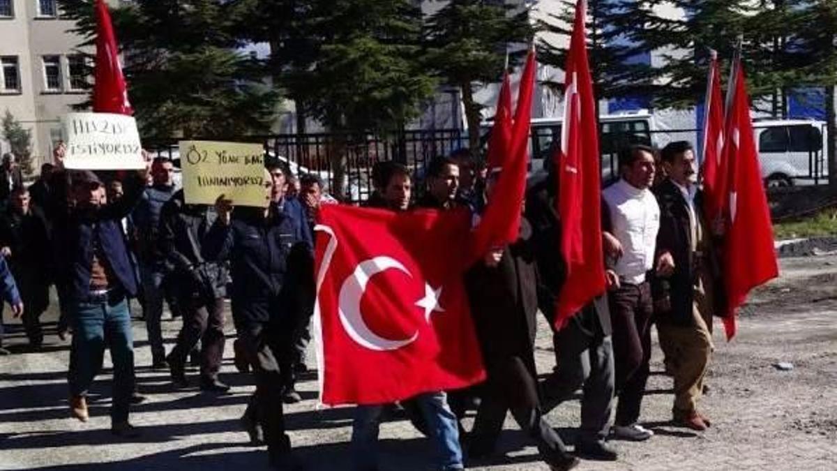 Şırnak'ta operasyona destek yürüyüşü