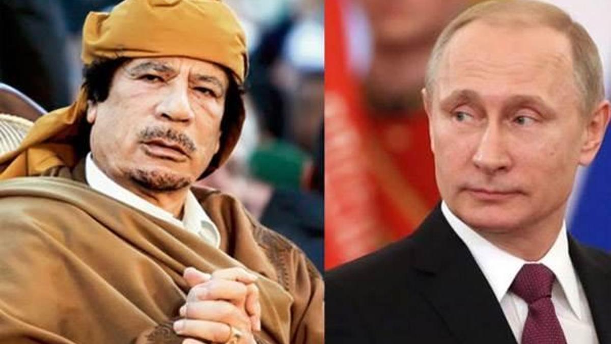 Kaddafi Putin'in kızını istemiş