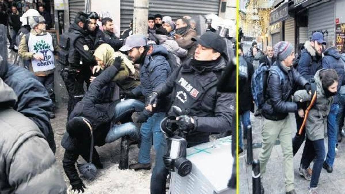 Protesto eden 10 kişiye gözaltı