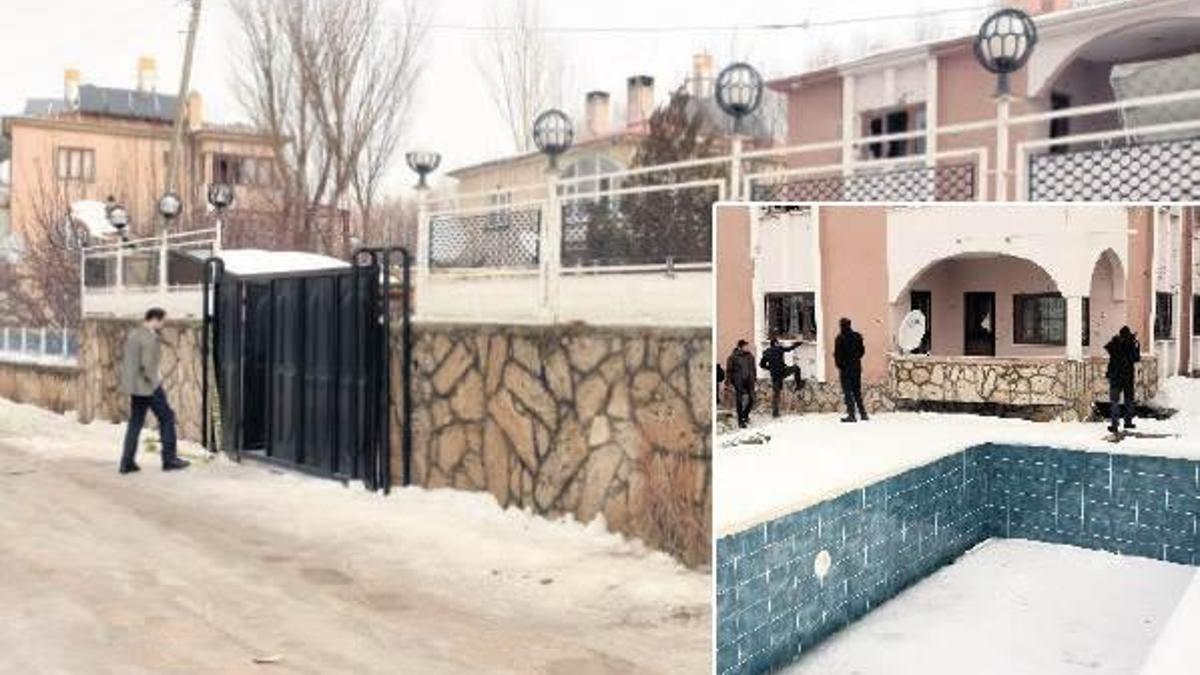 Havuzlu villada silah deposu!