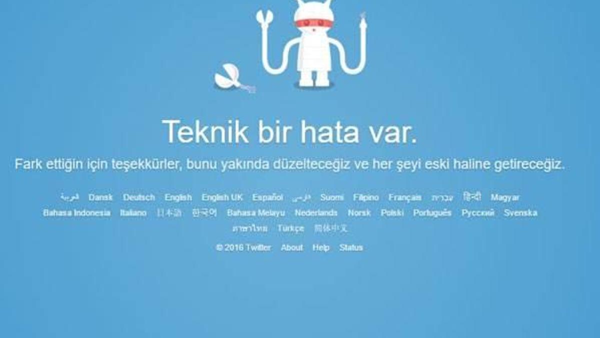 Twitter’a internet sitesinden giriş yapılamadı