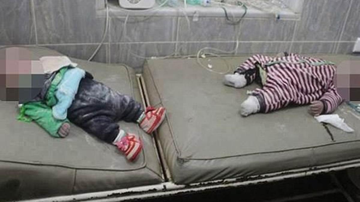 Suriye'de hava saldırısında ikiz bebekler öldü