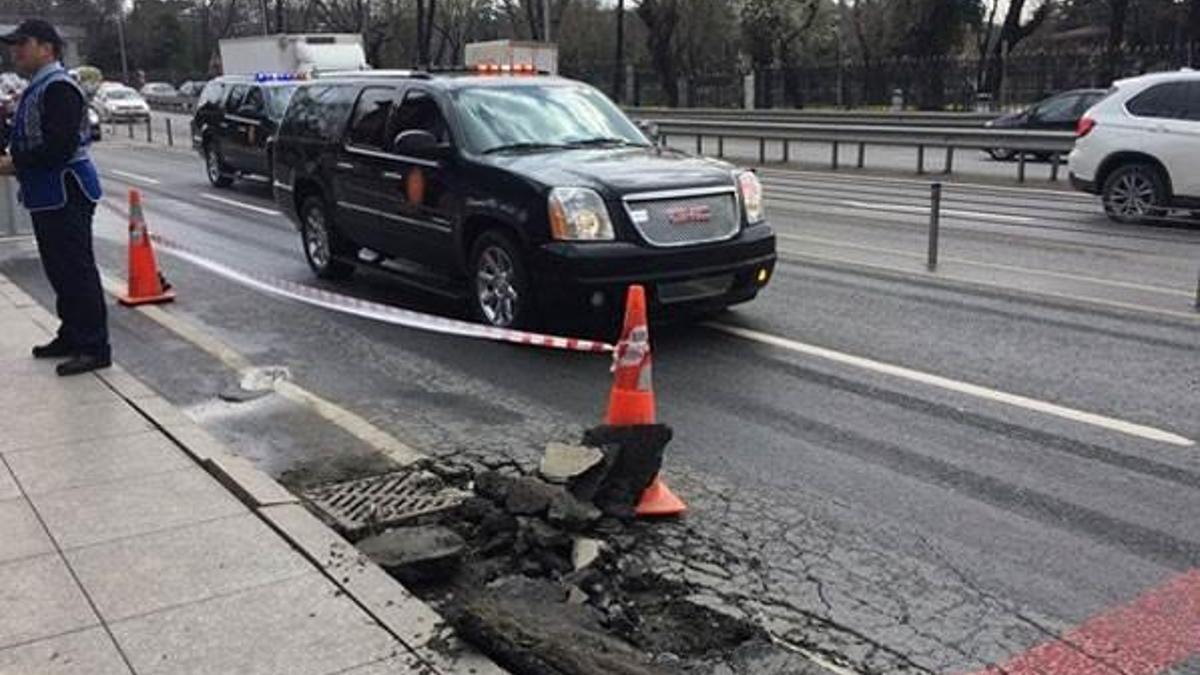 Erdoğan'ın güzergahında bomba şüphesi