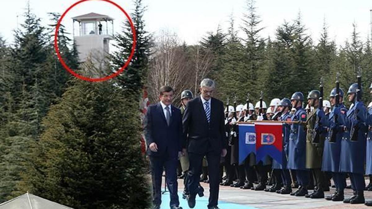 Çankaya Köşkü'ne keskin nişancı kulesi