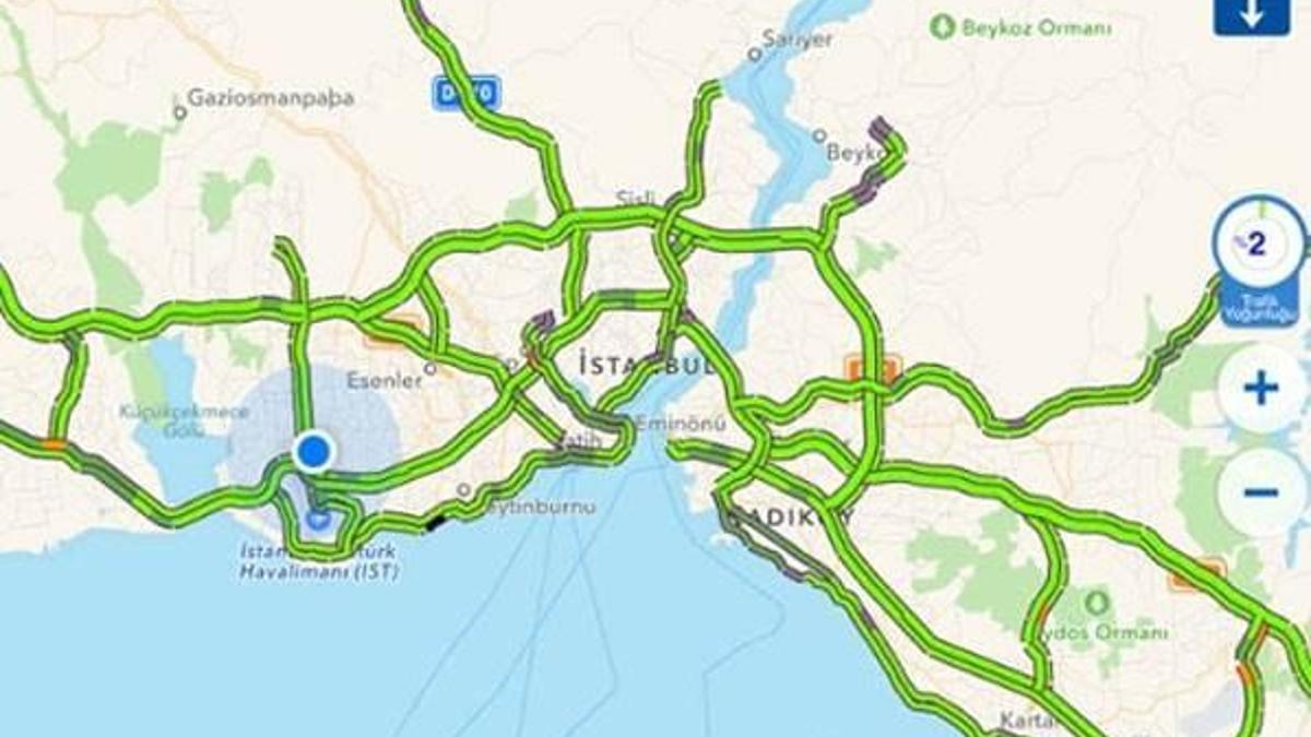 İstanbul’da şaşırtan trafik yoğunluğu