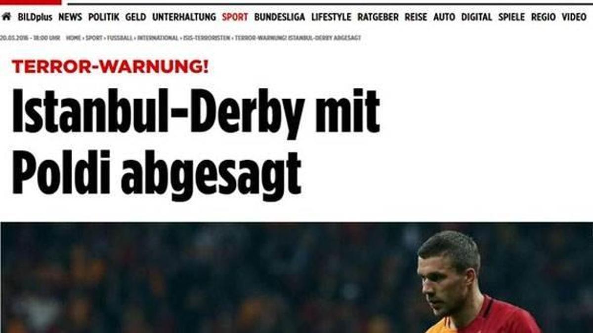 Derbinin ertelenmesi dünya basınında!