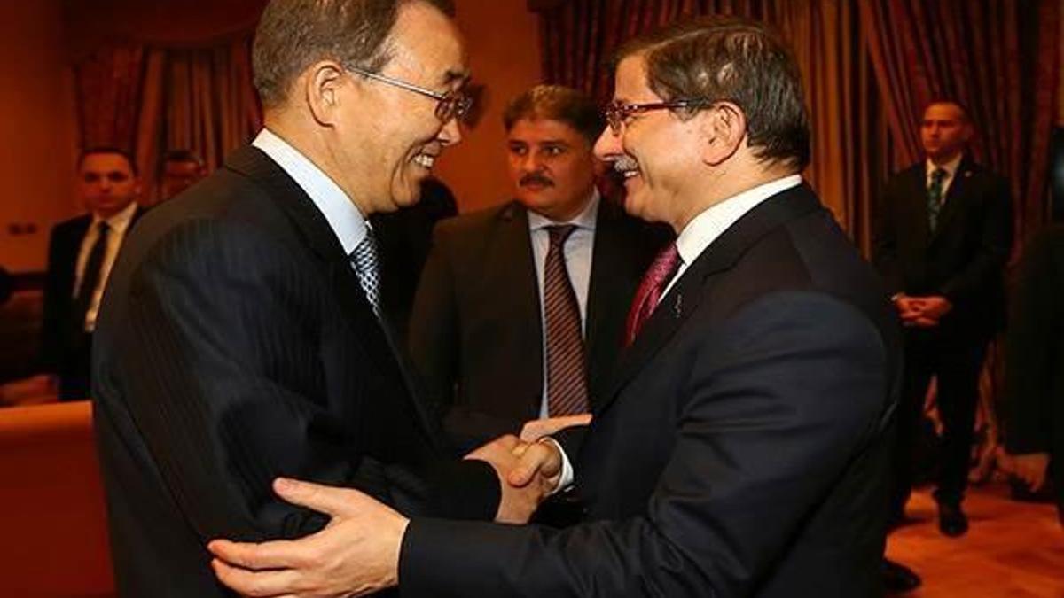 Başbakan Davutoğlu, BM Genel Sekreteri Ban ile görüştü