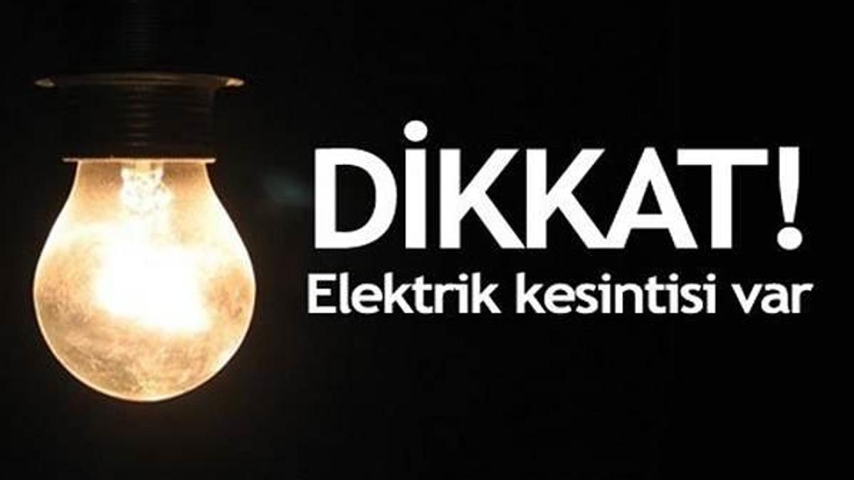 İstanbul'da bugün elektrik kesintisine dikkat!
