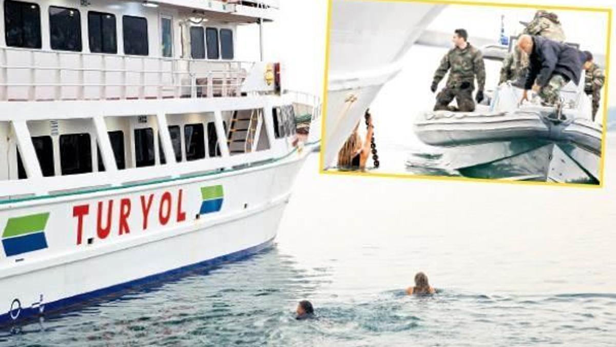 Türk teknesine siper oldular ama...